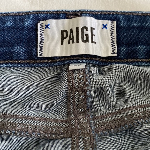 PAIGE Verdugo Crop Skinny Jeans in Pinnacle dark wash Size 27 - Picture 5 of 15